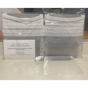 24~Face Shield Single or Multiple Use, Washable Size 11” X 8”